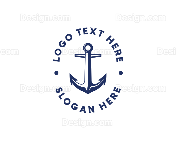 Nautical Sailing Anchor Logo