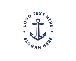 Nautical Sailing Anchor logo