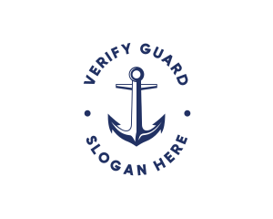 Nautical Sailing Anchor logo design