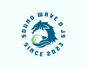 Gaming Dragon Wave  logo design