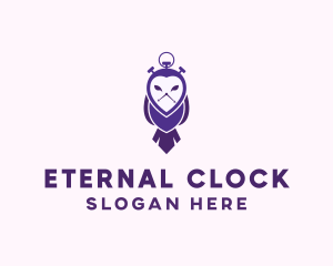 Owl Stopwatch Time logo