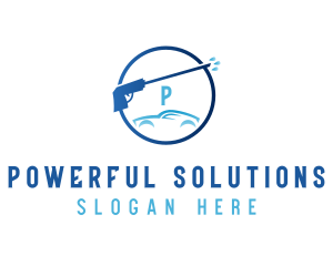 Pressure Washer Car Wash logo design