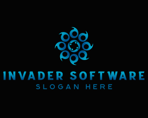 Digital Software Vortex logo design