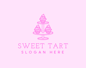 Cupcake Dessert Pastry logo design