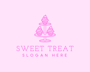 Cupcake Dessert Pastry logo design