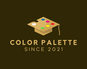 Paint Palette Cap logo design