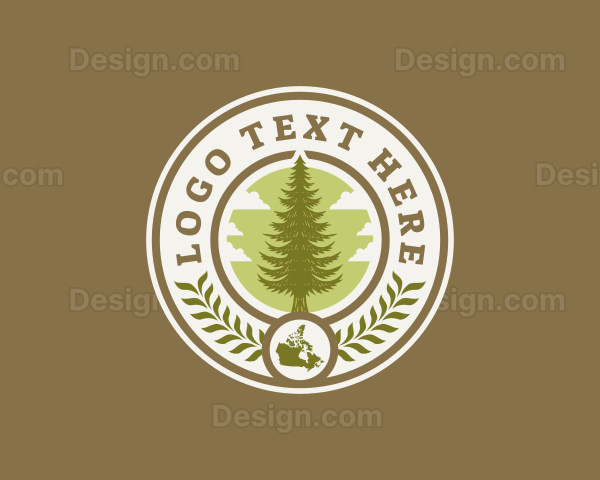 Canada Cedar Tree Logo