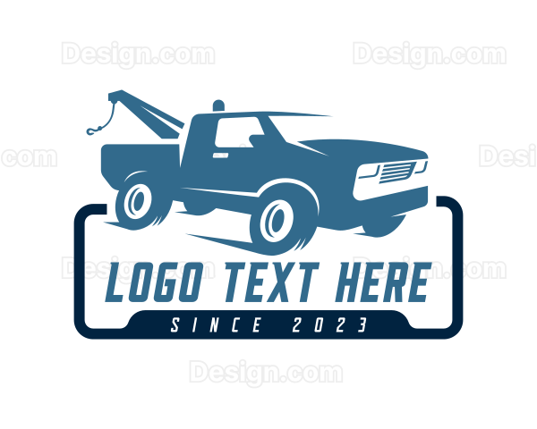 Tow Truck Vehicle Transportation Logo