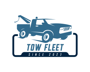 Tow Truck Vehicle Transportation logo design