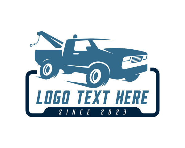 Tow Truck Vehicle Transportation logo