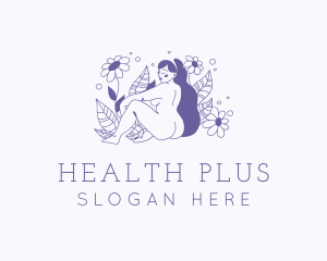 Violet Floral Sexy Woman logo