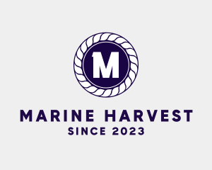 Marine Rope Navy logo design