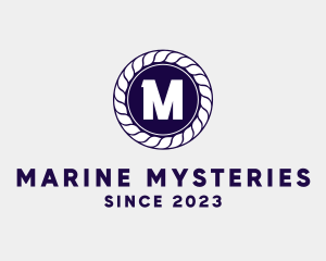 Marine Rope Navy logo design