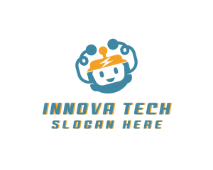 Happy Robot Tech logo design