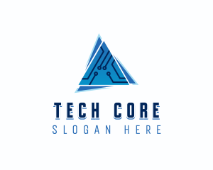 Software Tech Circuit logo design