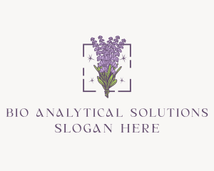 Botanical Lavender Bouquet Florist logo design