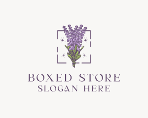 Botanical Lavender Bouquet Florist logo design