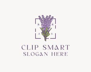 Botanical Lavender Bouquet Florist logo design