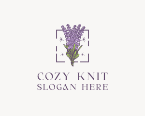 Botanical Lavender Bouquet Florist logo design