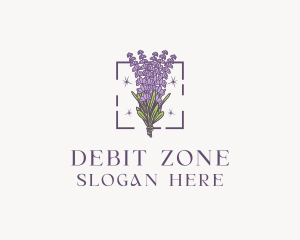 Botanical Lavender Bouquet Florist logo design