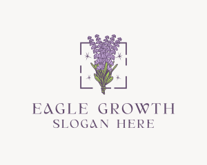 Botanical Lavender Bouquet Florist logo design