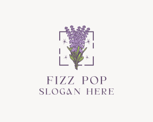 Botanical Lavender Bouquet Florist logo design