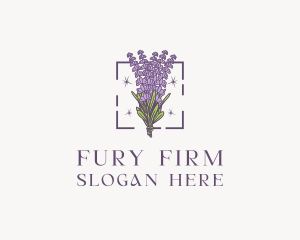 Botanical Lavender Bouquet Florist logo design