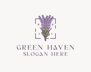 Botanical Lavender Bouquet logo design
