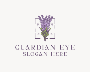 Botanical Lavender Bouquet Florist logo design