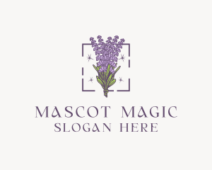 Botanical Lavender Bouquet Florist logo design