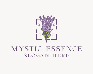 Botanical Lavender Bouquet Florist logo design