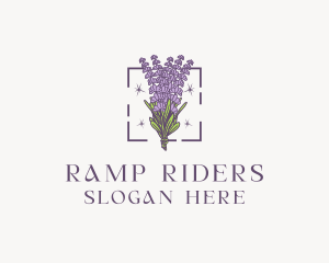 Botanical Lavender Bouquet Florist logo design