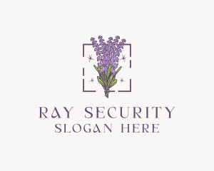 Botanical Lavender Bouquet Florist logo design