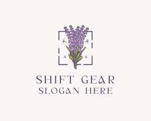 Botanical Lavender Bouquet Florist logo design