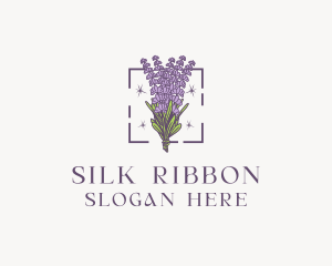 Botanical Lavender Bouquet Florist logo design