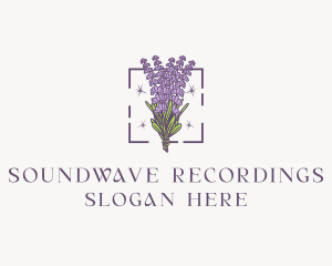 Botanical Lavender Bouquet Florist logo design