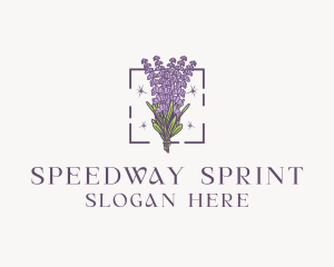 Botanical Lavender Bouquet Florist logo design