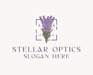 Botanical Lavender Bouquet Florist logo design