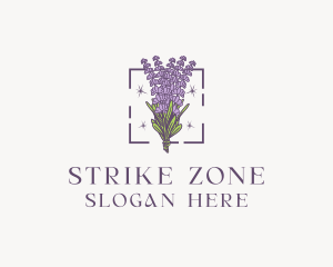 Botanical Lavender Bouquet Florist logo design