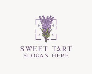 Botanical Lavender Bouquet Florist logo design