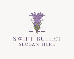 Botanical Lavender Bouquet Florist logo design