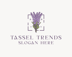 Botanical Lavender Bouquet Florist logo design