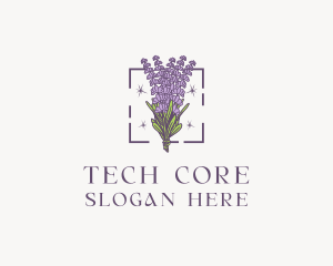 Botanical Lavender Bouquet Florist logo design