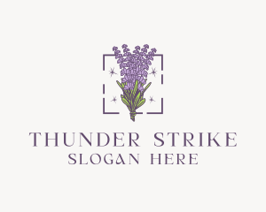 Botanical Lavender Bouquet Florist logo design