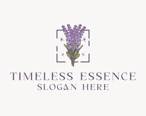 Botanical Lavender Bouquet Florist logo design