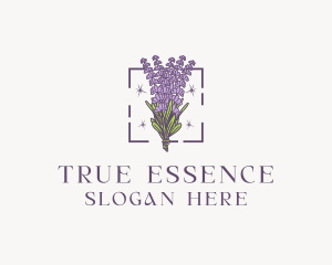 Botanical Lavender Bouquet Florist logo design