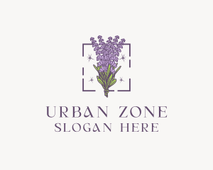 Botanical Lavender Bouquet Florist logo design