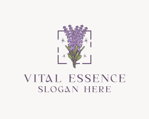 Botanical Lavender Bouquet logo design