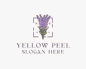 Botanical Lavender Bouquet Florist logo design