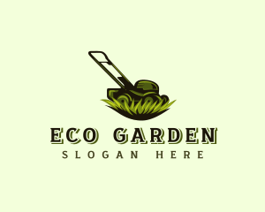 Grass Lawn Mower logo design